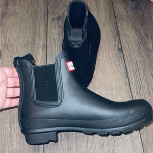 Matte Black Hunter Rain boots